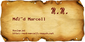 Mód Marcell névjegykártya