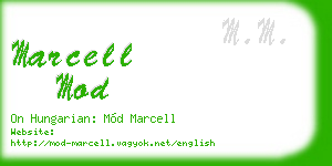marcell mod business card